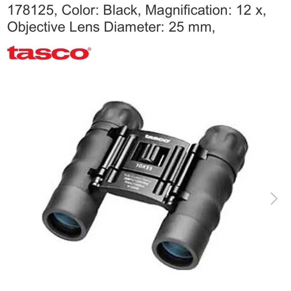 Tasco Black Binoculars - 12x Zoom